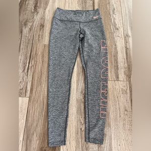 Nike Dri-Fit Leggings, worn once, smoke free home, Size Small. Just Do It